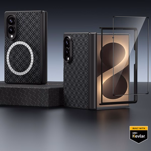 Benks Magnetic Armor Grid Pro Grand Combo maciņš Samsung Galaxy Z Fold 8, melns (C.K.FL.SA.BK.C060)