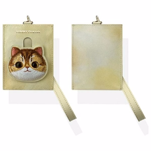 Nimmy Big Eyed Pet 2.0 Kaķa Maks kartes turētājs - beige