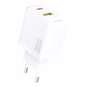Dudao A27TEU PD 30W GaN USB-A USB-C Wall Lādētājs - Balts