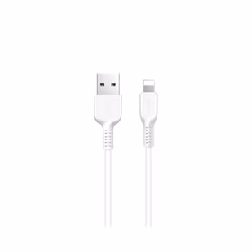 Kabelis (m) - USB A uz Lightning Hoco 2,4A 1 m X20 balts (m)