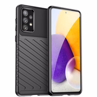 Thunder viedtālruņa apvalks elastīgs bruņu apvalks Samsung Galaxy A73 melna