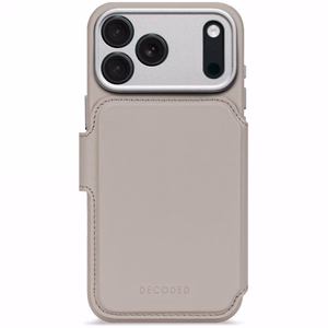 Decoded Leather Detachable Wallet Maciņš with MagSafe iPhone 17 Pro Max - Gray