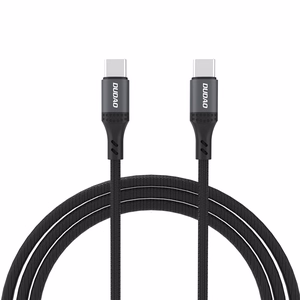 Dudao L3CC USB-C - USB-C 60W 1.2m pīts kabelis - melns