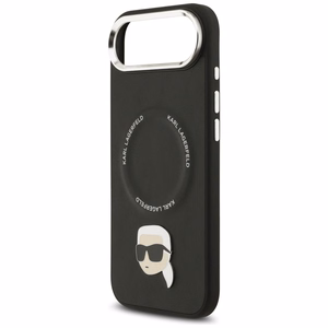 Karl Lagerfeld Karl Pin Magnētiskais viedtālruņa apvalks iPhone Air - Melns
