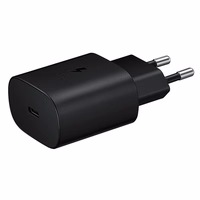 Samsung 25W EP-TA800EBE USB-C sienas lādētājs rezerves komplekts - melns