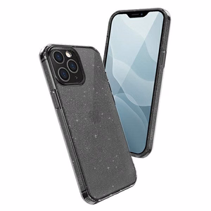 Uniq LifePro Tinsel viedtālruņa apvalks iPhone 12 Pro Max - melns