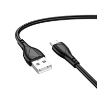 Borofone Kabelis BX121 Enerģija - USB uz Micro USB - 2,4A 1 metrs - melns
