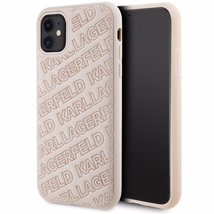 Karl Lagerfeld Quilted K Pattern чехол для iPhone 11 / Xr - розовый