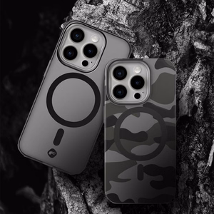 FORCELL F-PROTECT Leveli ar divu slāņu 4D tehnoloģiju, militārā nolaišanas pārbaude saderīgs ar MagSafe SAMSUNG S25 PLUS - dūmīgs melns