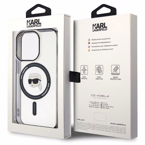 Viedtālruņa apvalks Karl Lagerfeld KLHMP15LHKHNOTK iPhone 15 Pro - caurspīdīgs (m)