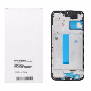 REWA OLED LCD displejs ar rāmi SAMSUNG A25, melns