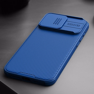 Nillkin CamShield Pro magnētiskais viedtālruņa apvalks iPhone 15 Plus ar kameras aizsardzību - melns