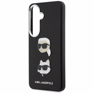 Karl Lagerfeld maciņš Saffiano Double Heads Metal Samsung Galaxy S26 melns