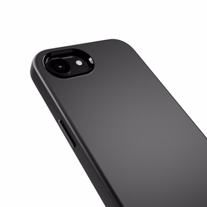 Puro šķidrā silikona viedtālruņa apvalks "ICON MAG PRO" ar magnētisko, metāla pogām un kameras gredzenu iPhone 16E, melns