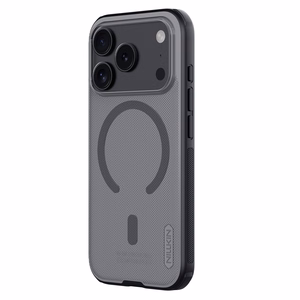 Nillkin Super Frosted Shield Pro Чехол совместимый с MagSafe для iPhone 17 Pro - прозрачный чёрный