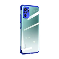 Clear Color Case Gel TPU elektroplātes rāmja vāks Xiaomi Redmi Note 10 5G / Poco M3 Pro zils