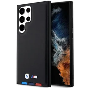 BMW BMHCS23L22PTDK S23 Ultra S918 melns/melns ādas apvalks Trīskrāsu