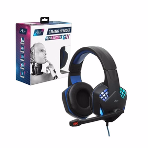 ART kabeļu austiņas spēlēm Jack 3,5 mm / USB A ar mikrofonu G11 melnas