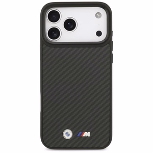 BMW M Kevlar Matt Magnētiskais apvalks iPhone 17 Pro Max - melns