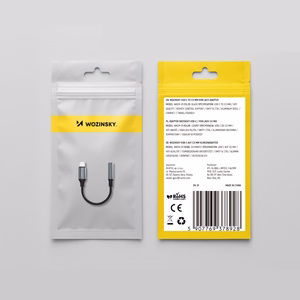 Wozinsky WACM-01 USB-C adapteris - 3.5 mm mini ligzda - melns