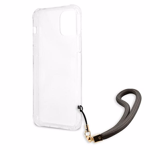 Guess GUHCP12SKSMAGR iPhone 12 mini 5,4 pelēks ciets vāciņš Marble kolekcija