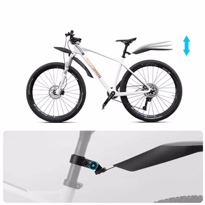 Rockbros FK-880 priekšējie un aizmugurējie velosipēda dubļusargi 24" velosipēdiem - melni