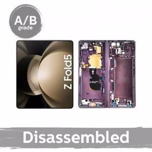 LCD displejs, saderīgs ar Samsung F946 Z Fold5, ar rāmi / Cream / (lietots 9,5/10)