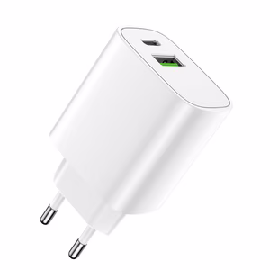 Forever wall charger 1xUSB QC 3.0 + 1xUSB-C PD 20W LS-04 white