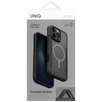 Uniq Combat Active Magclick viedtālruņa lādēšanas apvalks iPhone 16 Pro Max - melns