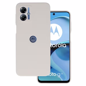 Viedtālruņa apvalks ar Silikona vieglo titāna krāsu Motorola Moto G14