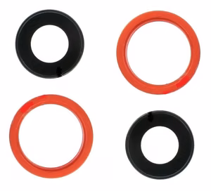 iPhone 13 mini lens priekš camera ar frame Sarkans (2pcs) ORG
