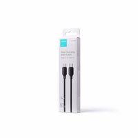 Joyroom Long-Lasting Series A9 USB-C / USB-C PD QC kabelis 60W 3A 1m - melns