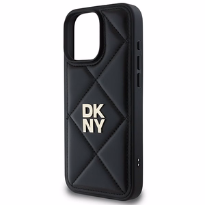 DKNY putuots Stack logotips iPhone 16 Pro apvalks melns
