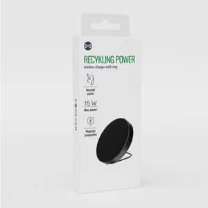 Forever pārstrādāts indukcijas lādētājs ar gredzenu, saderīgs ar MagSafe RLIR129-MS