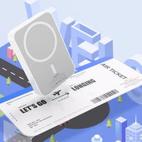 Portatīvais lādētājs Dudao K26S 5000mAh 20W USB-A / USB-C / Magnētiskais - balta