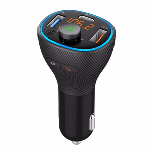 ART FM transmiters bluetooth 5.0 + USB A QC3.0 + Typ C (kopā 30W) FM-73 melns