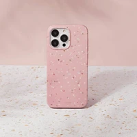 Uniq Coehl Terrazzo viedtālruņa apvalks iPhone 14 Pro - rozā