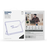 Dux Ducis Domo PU Ādas apvalks ar statīvu Samsung Tab S10+ / S9+ / S9 FE+ - melns