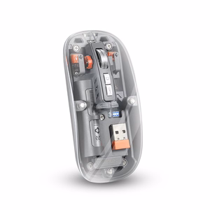 Cliptec Datora pele Caurspīdīgs RZS630 bezvadu optical 1600DPI