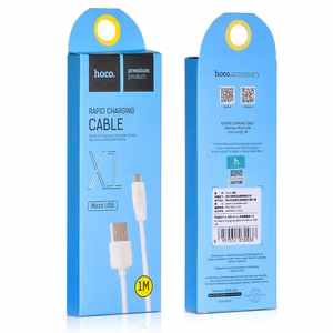 USB kabelis Hoco X1 microUSB 1.0m balts
