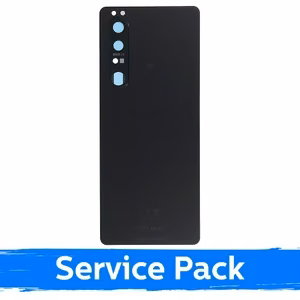 Aizmugurējais vāciņš saderīgs ar Sony Xperia 1 III melns (Service Pack)