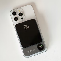 Forever bezvadu barošanas banka MATB-200 20W PD 5000 mAh magnētiska melna