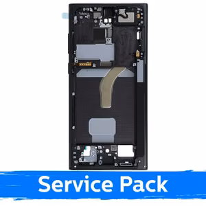 Vidējais rāmis Samsung S908 S22 Ultra / Phantom Black / (Service Pack)