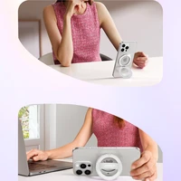 Joyroom JR-ZS500 magnētiskais gredzens, saderīgs ar MagSafe turētāju - balts