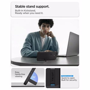 Spigen Tough Armor Mag MagSafe maciņš priekš Samsung Galaxy S26 melns