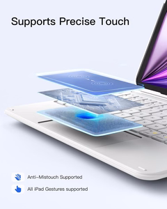 Inateck KB04122 AceTouch vāciņš ar tastatūru ierīcei iPad 10.9–11", balts