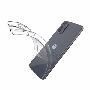 Īpaši plāns 0.5mm viedtālruņa apvalks Motorola Moto E32 caurspīdīgs