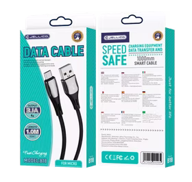 JELLICO Kabelis B18 Micro 3.1A 1M melns