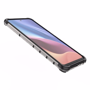 Honeycomb Case armor cover with TPU Bumper for Xiaomi Redmi K40 Pro+ / K40 Pro / K40 / Poco F3 transparent