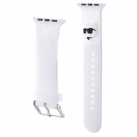 Karl Lagerfeld 3D Rubber Choupette Head Siksniņa for Apple Watch 42/44/45/49mm - Balts